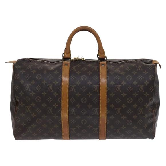 LOUIS VUITTON Monogram Keepall 50 Boston Bag M41426 LV Auth BD1916 - Picture 2 of 16
